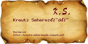 Kreutz Seherezádé névjegykártya
